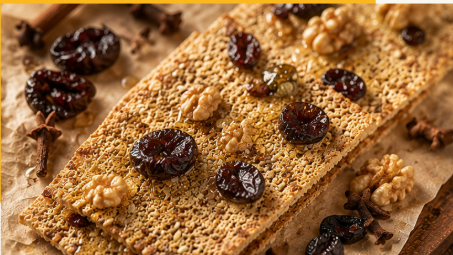 Хлебные снеки Кордильеры с черносливом и грецким орехом